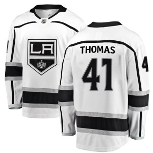 Akil Thomas Men's Fanatics Branded Los Angeles Kings Breakaway White Away Jersey