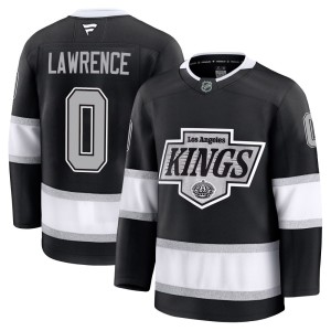 Kaleb Lawrence Men's Fanatics Los Angeles Kings Premium Black Home Jersey