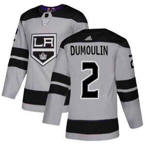Brian Dumoulin Men's Adidas Los Angeles Kings Authentic Gray Alternate Jersey