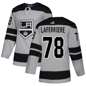Alex Laferriere Men's Adidas Los Angeles Kings Authentic Gray Alternate Jersey