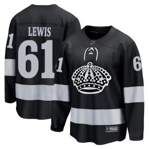Trevor Lewis Youth Fanatics Los Angeles Kings Breakaway Black Alternate Jersey