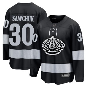 Terry Sawchuk Youth Fanatics Los Angeles Kings Breakaway Black Alternate Jersey