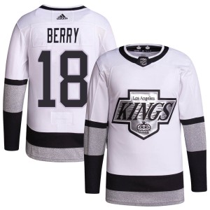 Bob Berry Youth Adidas Los Angeles Kings Authentic White 2021/22 Alternate Primegreen Pro Player Jersey