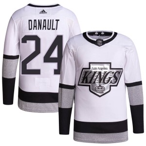 Phillip Danault Youth Adidas Los Angeles Kings Authentic White 2021/22 Alternate Primegreen Pro Player Jersey