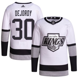 Denis Dejordy Youth Adidas Los Angeles Kings Authentic White 2021/22 Alternate Primegreen Pro Player Jersey