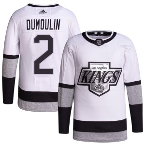 Brian Dumoulin Youth Adidas Los Angeles Kings Authentic White 2021/22 Alternate Primegreen Pro Player Jersey