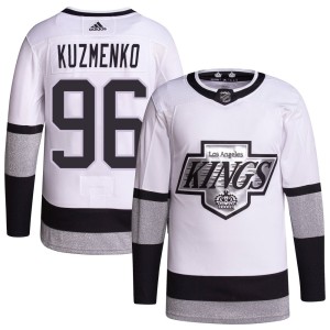 Andrei Kuzmenko Youth Adidas Los Angeles Kings Authentic White 2021/22 Alternate Primegreen Pro Player Jersey