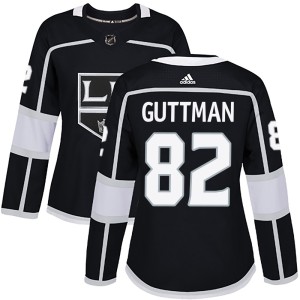 Cole Guttman Women's Adidas Los Angeles Kings Authentic Black Home Jersey