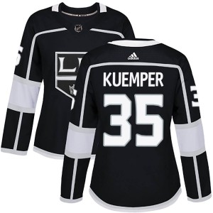 Darcy Kuemper Women's Adidas Los Angeles Kings Authentic Black Home Jersey