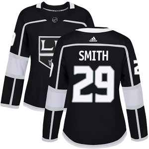 Billy Smith Women's Adidas Los Angeles Kings Authentic Black Home Jersey