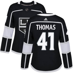 Akil Thomas Women's Adidas Los Angeles Kings Authentic Black Home Jersey