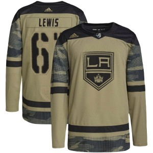 Trevor Lewis Youth Adidas Los Angeles Kings Authentic Camo Military Appreciation Practice Jersey