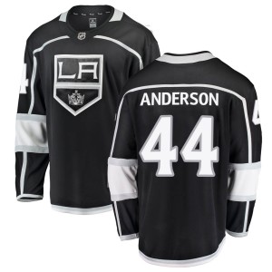 Mikey Anderson Youth Fanatics Branded Los Angeles Kings Breakaway Black ized Home Jersey