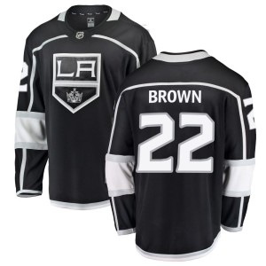 Logan Brown Youth Fanatics Branded Los Angeles Kings Breakaway Black Home Jersey