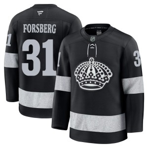 Anton Forsberg Youth Fanatics Los Angeles Kings Premium Black Alternate Jersey