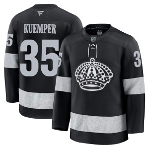 Darcy Kuemper Men's Fanatics Los Angeles Kings Premium Black Alternate Jersey