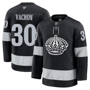Rogie Vachon Men's Fanatics Los Angeles Kings Premium Black Alternate Jersey