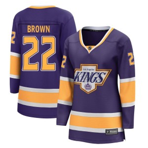 Logan Brown Women's Fanatics Branded Los Angeles Kings Breakaway Purple 2020/21 Special Edition Jersey