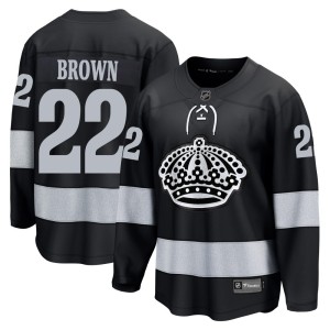 Logan Brown Men's Fanatics Los Angeles Kings Breakaway Black Alternate Jersey