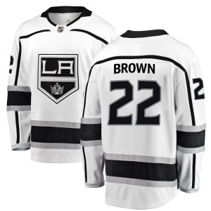 Logan Brown Youth Fanatics Branded Los Angeles Kings Breakaway White Away Jersey