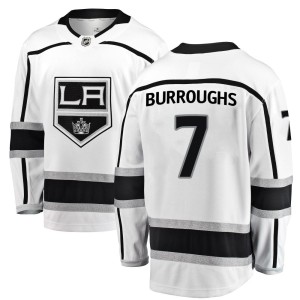 Kyle Burroughs Youth Fanatics Branded Los Angeles Kings Breakaway White Away Jersey