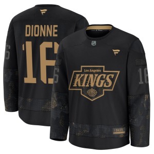 Marcel Dionne Youth Fanatics Los Angeles Kings Premium Black 2024 Military Appreciation Practice Jersey