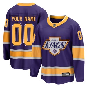 Custom Men's Fanatics Branded Los Angeles Kings Breakaway Purple Custom 2020/21 Special Edition Jersey