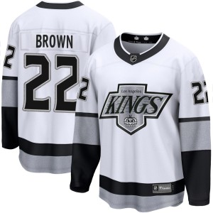 Logan Brown Youth Fanatics Branded Los Angeles Kings Premier White Breakaway Alternate Jersey