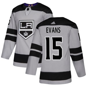Daryl Evans Youth Adidas Los Angeles Kings Authentic Gray Alternate Jersey