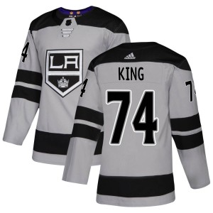 Dwight King Youth Adidas Los Angeles Kings Authentic Gray Alternate Jersey