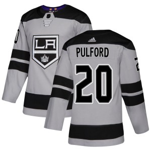 Bob Pulford Youth Adidas Los Angeles Kings Authentic Gray Alternate Jersey