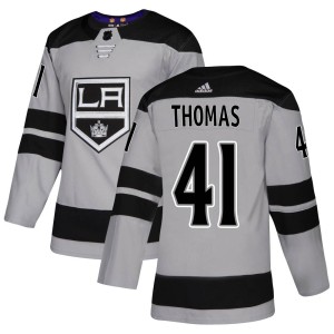 Akil Thomas Youth Adidas Los Angeles Kings Authentic Gray Alternate Jersey