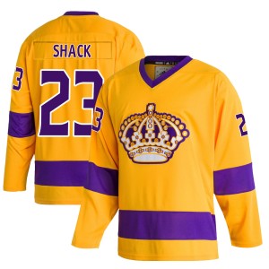 Eddie Shack Youth Adidas Los Angeles Kings Authentic Gold Classics Jersey