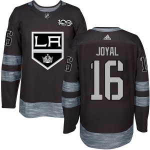 Eddie Joyal Men's Los Angeles Kings Authentic Black 1917-2017 100th Anniversary Jersey