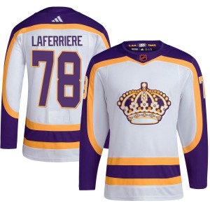Alex Laferriere Youth Adidas Los Angeles Kings Authentic White Reverse Retro 2.0 Jersey