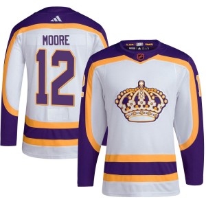 Trevor Moore Youth Adidas Los Angeles Kings Authentic White Reverse Retro 2.0 Jersey
