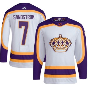 Tomas Sandstrom Youth Adidas Los Angeles Kings Authentic White Reverse Retro 2.0 Jersey