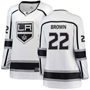 Logan Brown Women's Fanatics Branded Los Angeles Kings Breakaway White Away Jersey