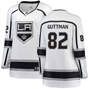 Cole Guttman Women's Fanatics Branded Los Angeles Kings Breakaway White Away Jersey