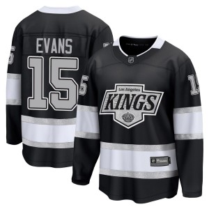Daryl Evans Men's Fanatics Los Angeles Kings Breakaway Black Home Jersey