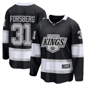 Anton Forsberg Men's Fanatics Los Angeles Kings Breakaway Black Home Jersey