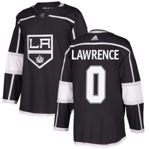 Kaleb Lawrence Men's Adidas Los Angeles Kings Authentic Black Home Jersey