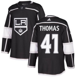 Akil Thomas Men's Adidas Los Angeles Kings Authentic Black Home Jersey