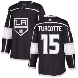 Alex Turcotte Men's Adidas Los Angeles Kings Authentic Black Home Jersey