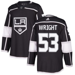 Jared Wright Men's Adidas Los Angeles Kings Authentic Black Home Jersey