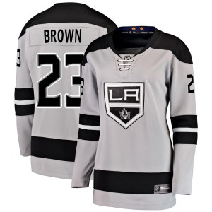 Dustin Brown Women's Fanatics Branded Los Angeles Kings Breakaway Brown Gray Alternate Jersey