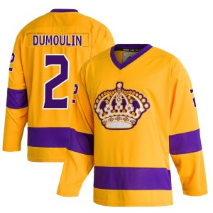 Brian Dumoulin Men's Adidas Los Angeles Kings Authentic Gold Classics Jersey