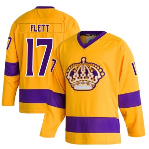 Bill Flett Men's Adidas Los Angeles Kings Authentic Gold Classics Jersey