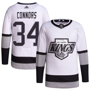 Kenny Connors Men's Adidas Los Angeles Kings Authentic White 2021/22 Alternate Primegreen Pro Player Jersey