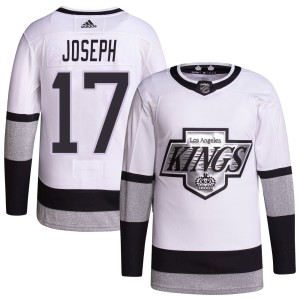 Mathieu Joseph Men's Adidas Los Angeles Kings Authentic White 2021/22 Alternate Primegreen Pro Player Jersey